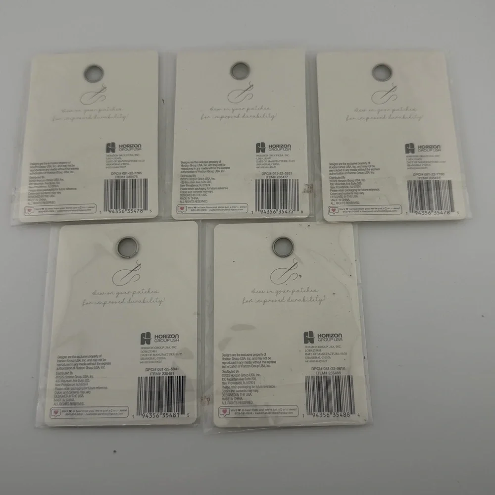 Sports & Cheer Adhesive Patches - Lot of 5 Packs